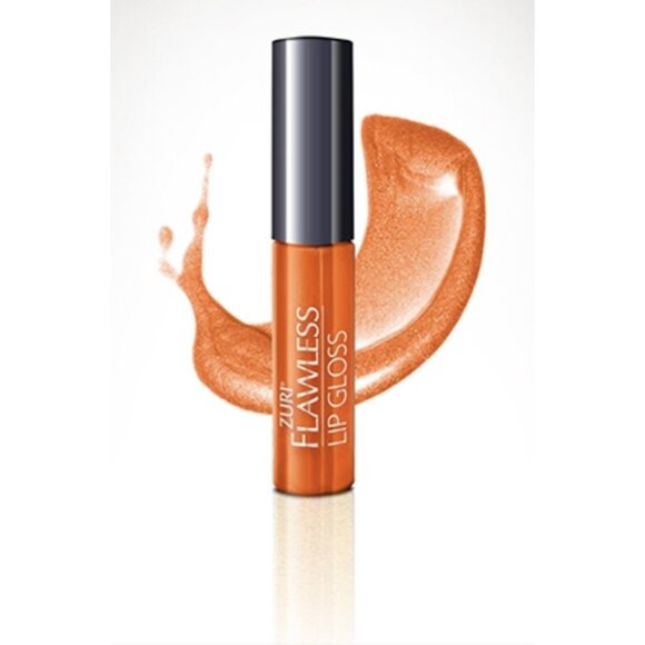 Zuri Flawless Lip Gloss Oh So Orange - Moisturizing, High Shine Beauty Makeup - Picture 1 of 8